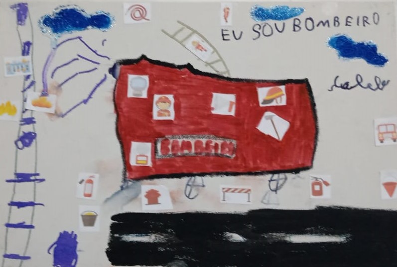 CALEB COSTA FREITAS DOS SANTOS - DO IMAGINÁRIO AO MATERIAL; DO ABSTRATO AO CONCRETO. O QUE NO LÚDICO HOJE SOU, NA REALIDADE UM DIA SEREI: EU SOU UM BOMBEIRO